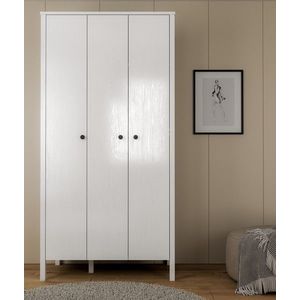 Dulap pentru haine, Cordelia, FRN-20067, 98x194 cm, PAL, Maro/Alb imagine