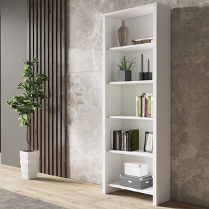Corp biblioteca, Cordelia, FRN-10033, 64x170x25 cm, PAL, Maro/Alb imagine