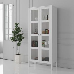 Corp biblioteca, Cordelia, FRN-10032, 80x180x35 cm, PAL, Maro/Alb imagine