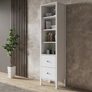 Corp biblioteca, Cordelia, FRN-10034, 80x180x35 cm, PAL, Maro/Alb imagine