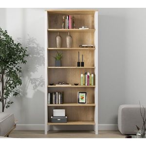 Corp biblioteca, Cordelia, FRN-20068, 83x194x35 cm, PAL, Maro/Alb imagine