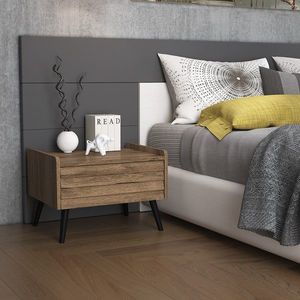 Noptiera, Cordelia, FRN-7008, 60x40x45 cm, PAL, Maro imagine