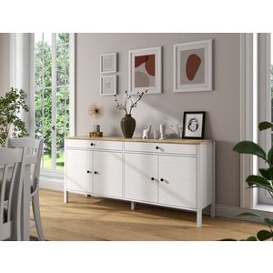 Consola, Cordelia, FRN-20010, 180x82x44 cm, PAL, Maro/Alb imagine