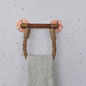 Raft de perete, Evila Originals, Cop058, 16x18x4 cm, Metal, Nuc / Rose Gold imagine