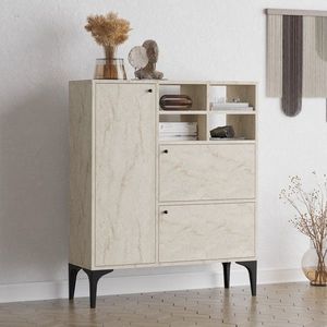 Consola, Elegance, Ewa, 100x125x35 cm, PAL, Travertin imagine