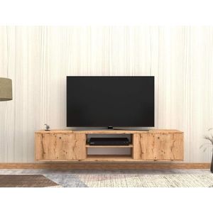 Comoda TV, Elegance, Radience, 180x35x35 cm, PAL, Maro imagine