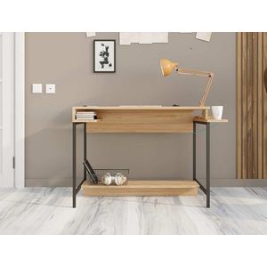 Birou, Elegance, Balista, 113x74x57 cm, PAL, Stejar safir / negru imagine