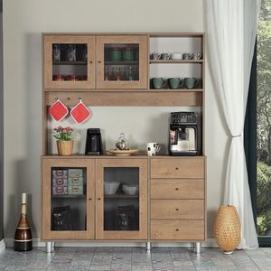 Dulap multifunctional, Comforty, Grano 140, 140x187x40 cm, PAL, Stejar caucazian imagine