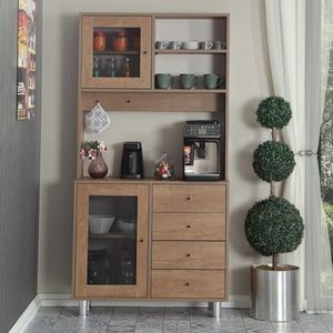 Dulap multifunctional, Comforty, Grano 96, 96x187x40 cm, PAL, Stejar caucazian imagine