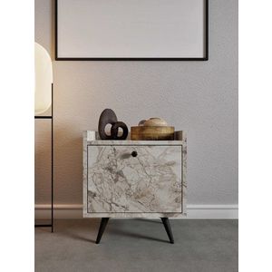 Noptiera, Mod Design, Dopo, 50x55x40 cm, PAL, Marmura Ephesus imagine