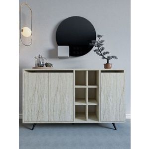 Consola, Mod Design, Seria, 140x86x40 cm, PAL, Travertin imagine