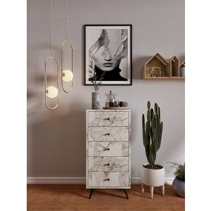 Dulap, Mod Design, Frenzu, 50x103x40 cm, PAL, Marmura Ephesus imagine