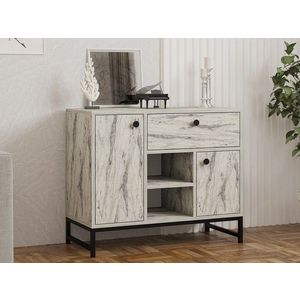 Consola, Puqa Design, Inci, 90x75x40 cm, PAL, Marmura Freesia imagine