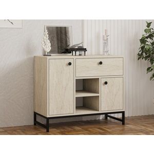 Consola, Puqa Design, Inci, 90x75x40 cm, PAL, Travertin imagine