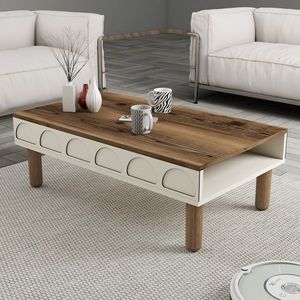 Masuta de cafea, Hommy Craft, Bohem 853, 180x35 cm, PAL, Crem imagine