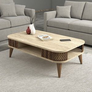 Masuta de cafea, Hommy Craft, Eylul, 105x35x60 cm, PAL, Travertin imagine