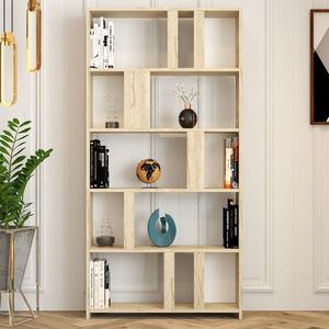 Corp biblioteca, Hommy Craft, Lima, 90x180x20 cm, PAL, Travertin imagine