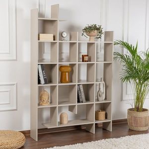 Corp biblioteca, Decortie, Manco, 122x188x25 cm, PAL, Gresie imagine