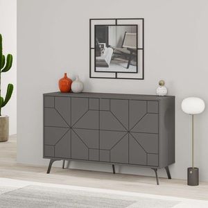 Consola, Decortie, Dune, 123x62 cm, PAL, Antracit imagine