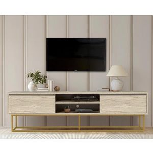 Comoda TV, Vella, Rodez 180, PAL, Travertin imagine