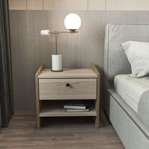 Noptiera, Zena Home, Berlin, 45x45x35 cm, PAL, Nuc / Cordoba imagine