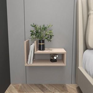 Noptiera, Zena Home, Lara, 45x26 cm, PAL, Bej imagine