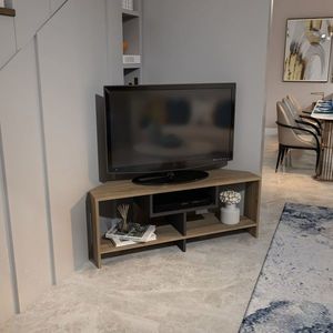 Comoda TV, Zena Home, Maldiv, 120x46 cm, PAL, Nuc/Alb imagine