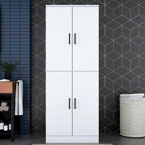 Dulap masina de spalat, Rani, KD109, 70x181 cm, PAL, Alb imagine