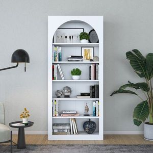 Corp biblioteca, Rani, HC116, 80x180x31 cm, PAL, Alb imagine
