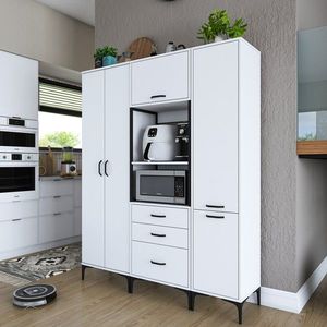Dulap multifunctional, Rani, JE144, 160x198 cm, PAL, Alb imagine