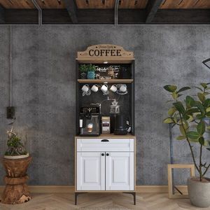 Dulap multifunctional, Rani, JE157, 70x186 cm, PAL, Nuc/Alb imagine