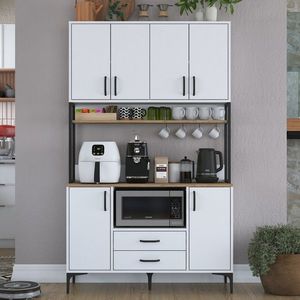 Dulap multifunctional, Rani, JE169, 120x198 cm, PAL, Nuc/Alb imagine