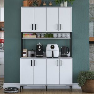 Dulap multifunctional, Rani, JE173, 120x198 cm, PAL, Alb imagine