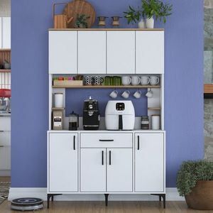 Dulap multifunctional, Rani, JE177, 120x184 cm, PAL, Nuc/Alb imagine