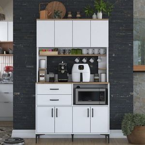 Dulap multifunctional, Rani, JE179, 120x204 cm, PAL, Nuc/Alb imagine