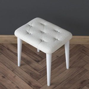Scaun, Rani, BM101, 45x45x35 cm, PAL, Alb imagine