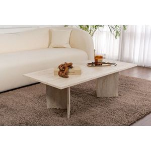 Masuta de cafea, Nordure, Sabin, 119x40x60 cm, PAL, Travertin imagine