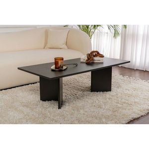Masuta de cafea, Nordure, Sabin, 119x40x60 cm, PAL, Negru imagine