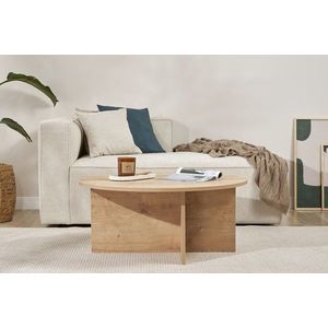 Masuta de cafea, Nordure, Soleil, 90x40x90 cm, PAL, Maro imagine