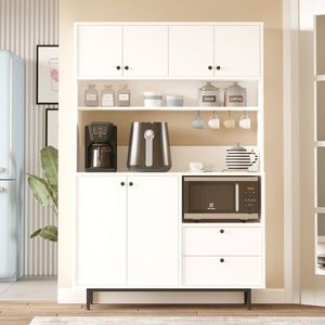 Dulap multifunctional, Locelso, RE5-W, 120x180x35 cm, PAL, Alb imagine