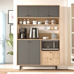 Dulap multifunctional, Locelso, RE5-SA, PAL, Stejar / Antracit imagine