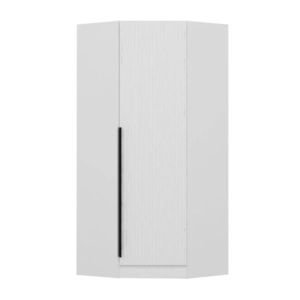 Dulap pentru haine, Minerva, Kale Plus 1 White, 74x210x52 cm, PAL, Alb imagine