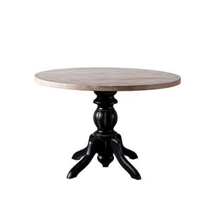 Masa, Fairfax, Albero32, 115x115x75 cm, Picioare: 100% LEMN DE FAG, Negru imagine