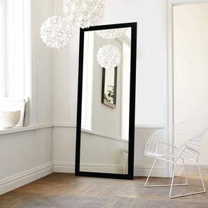Oglinda Cheval, Leona, Cheval 105, 40x105 cm, Plastic, Negru imagine