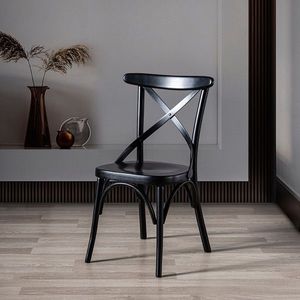 Scaun, Fairfax, Albero15, 42x89x45 cm, 100% LEMN THONET , Negru imagine
