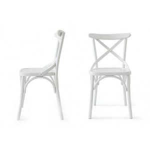 Set scaune 2 piese, Fairfax, Albero19, 100% LEMN THONET , Alb imagine