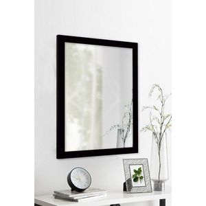 Oglinda decorativa, Leona, Framed, 40x55 cm, Plastic, Negru imagine