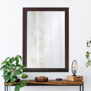 Oglinda decorativa, Leona, Framed, 40x55 cm, Plastic, Maro imagine