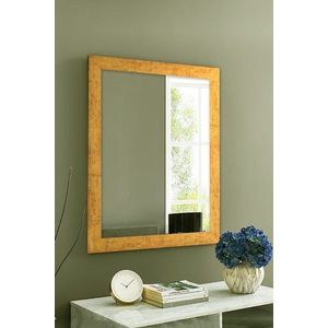 Oglinda decorativa, Leona, Framed, 40x55 cm, Plastic, Auriu imagine