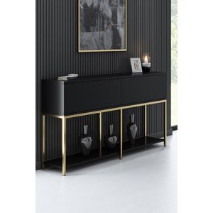 Consola, Bexley, Lord, 150x80x30 cm, PAL, Negru imagine